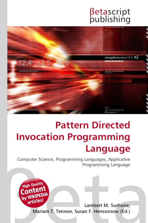Könyv Pattern Directed Invocation Programming Language Mariam T. Tennoe