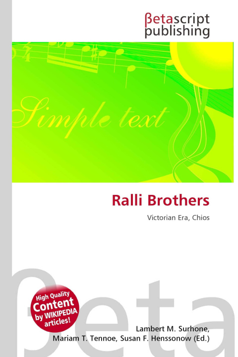 Knjiga Ralli Brothers Mariam T. Tennoe