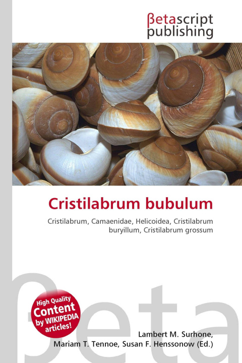Kniha Cristilabrum bubulum Mariam T. Tennoe