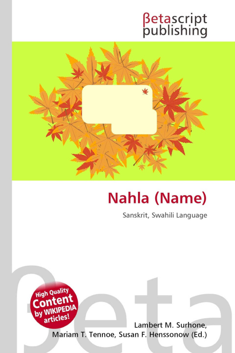 Kniha Nahla (Name) Mariam T. Tennoe