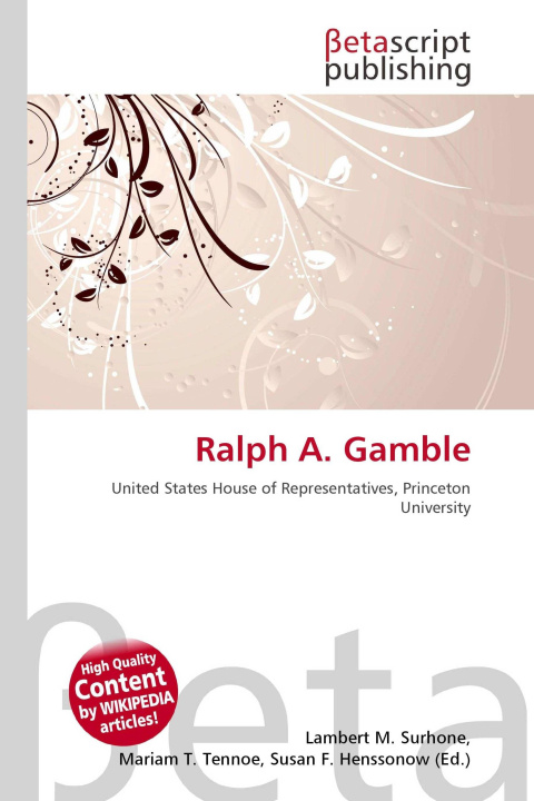 Knjiga Ralph A. Gamble Mariam T. Tennoe