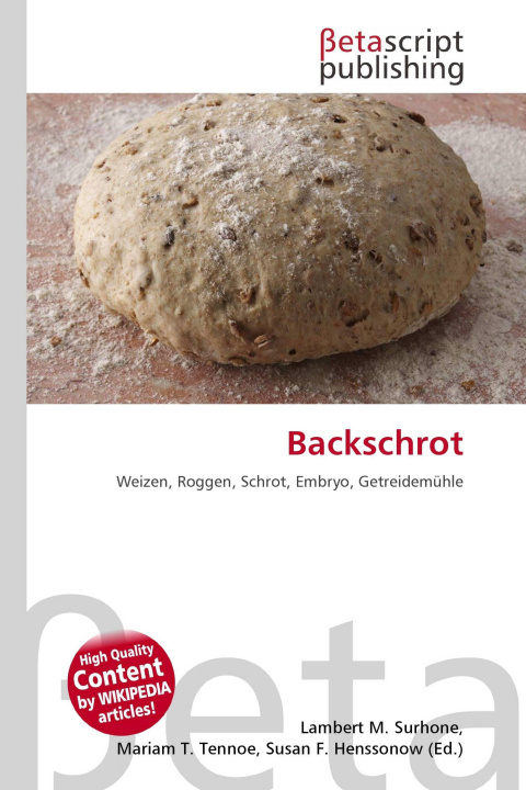 Kniha Backschrot Mariam T. Tennoe