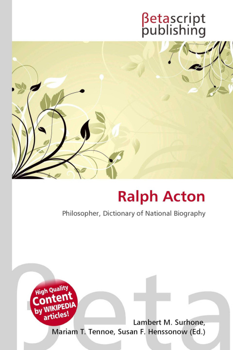 Könyv Ralph Acton Mariam T. Tennoe