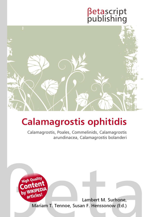Kniha Calamagrostis ophitidis Mariam T. Tennoe