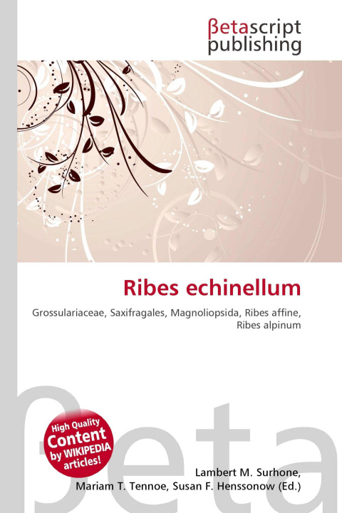 Könyv Ribes echinellum Mariam T. Tennoe