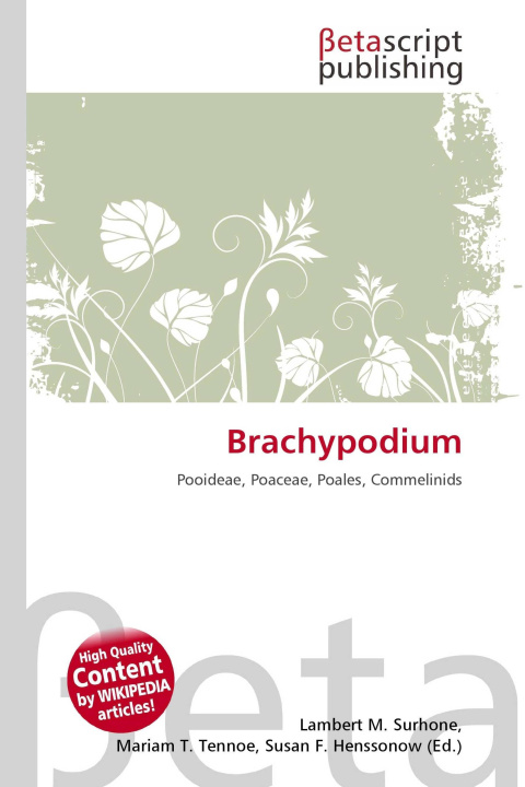 Kniha Brachypodium Mariam T. Tennoe