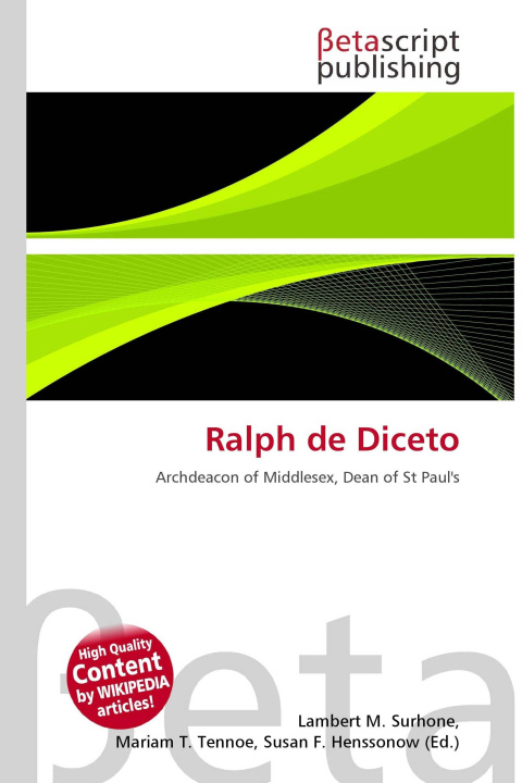 Kniha Ralph de Diceto Mariam T. Tennoe
