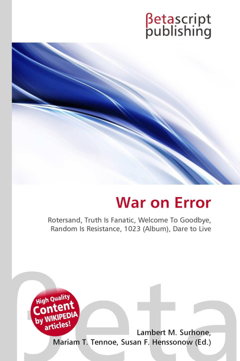 Kniha War on Error Mariam T. Tennoe