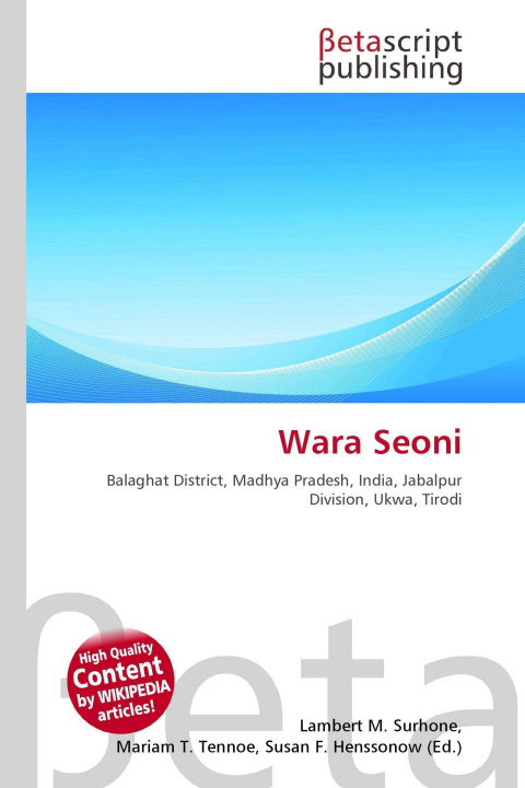 Kniha Wara Seoni Mariam T. Tennoe
