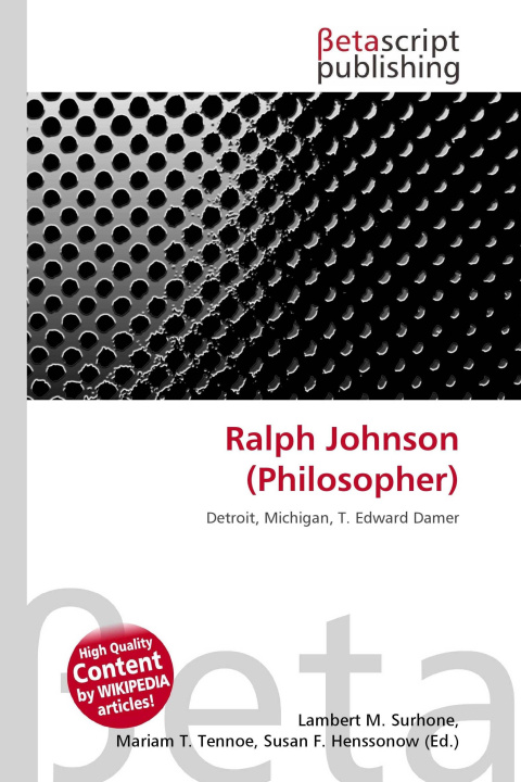 Kniha Ralph Johnson (Philosopher) Mariam T. Tennoe