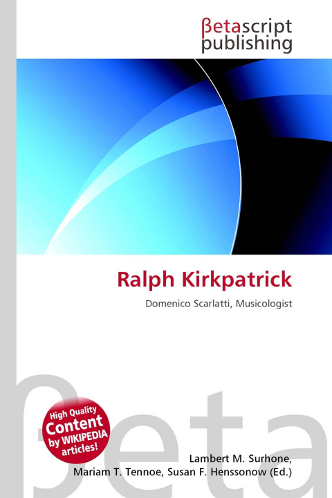 Kniha Ralph Kirkpatrick Mariam T. Tennoe