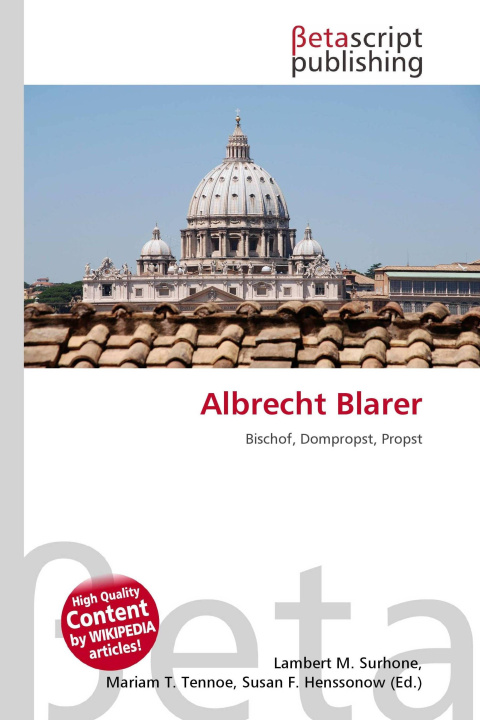 Kniha Albrecht Blarer Mariam T. Tennoe