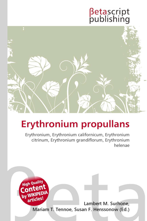 Könyv Erythronium propullans Mariam T. Tennoe