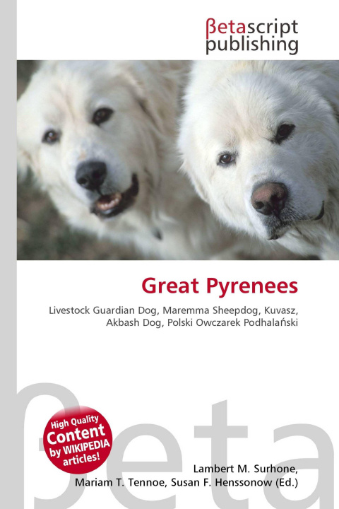 Knjiga Great Pyrenees Mariam T. Tennoe