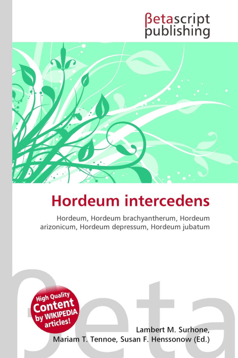 Kniha Hordeum intercedens Mariam T. Tennoe