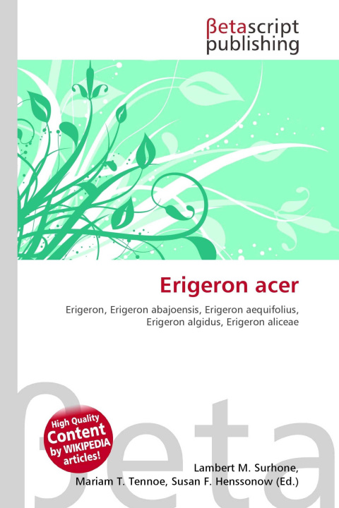 Kniha Erigeron acer Mariam T. Tennoe