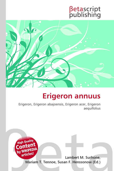 Kniha Erigeron annuus Mariam T. Tennoe