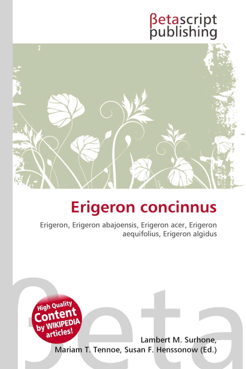 Kniha Erigeron concinnus Mariam T. Tennoe