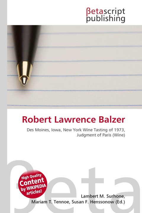 Knjiga Robert Lawrence Balzer Mariam T. Tennoe
