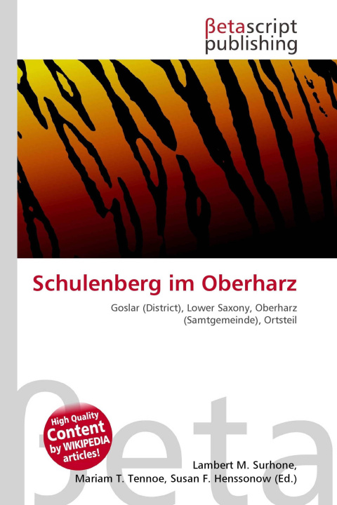 Knjiga Schulenberg im Oberharz Mariam T. Tennoe