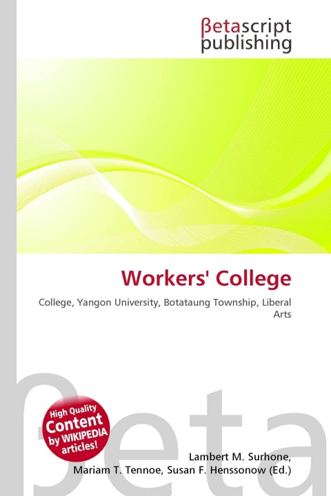 Kniha Workers' College Mariam T. Tennoe