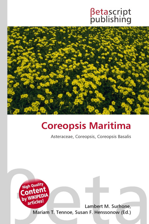 Könyv Coreopsis Maritima Mariam T. Tennoe