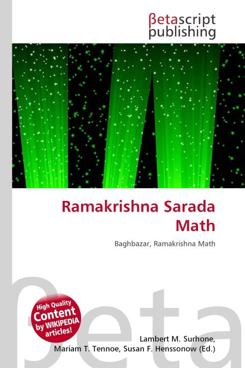 Kniha Ramakrishna Sarada Math Mariam T. Tennoe