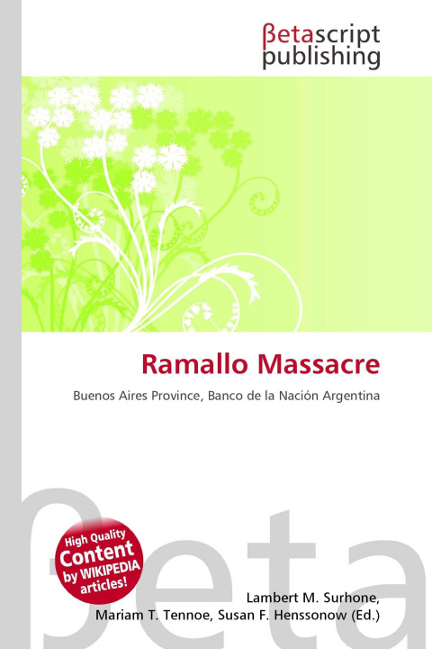 Kniha Ramallo Massacre Mariam T. Tennoe