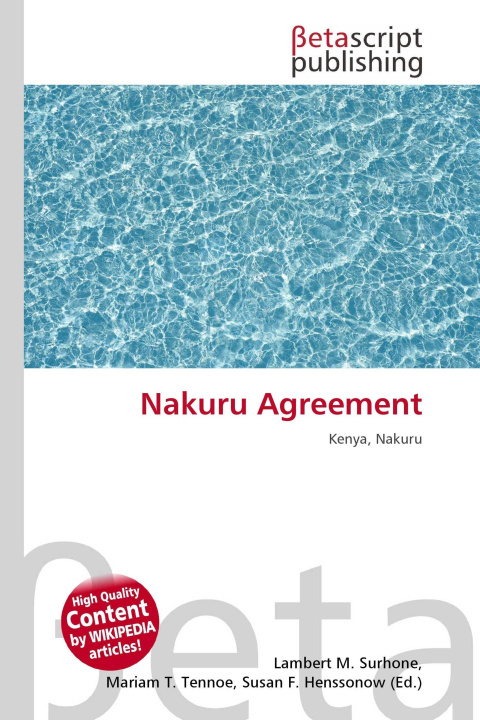 Knjiga Nakuru Agreement Mariam T. Tennoe