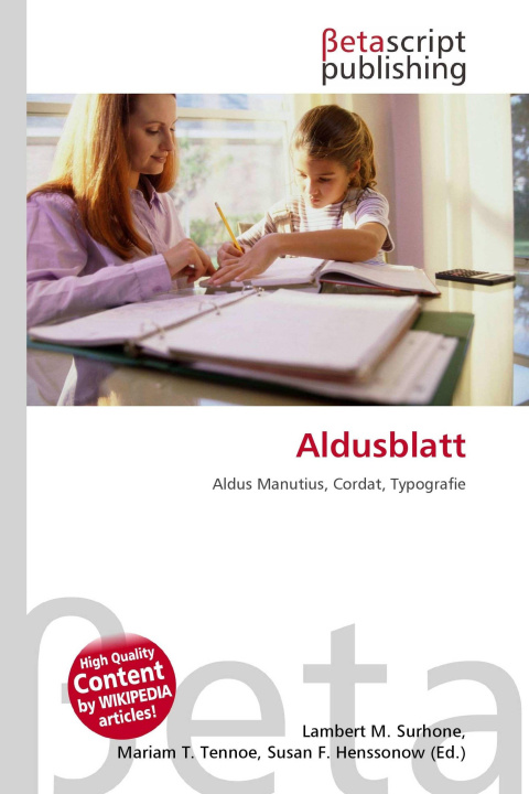 Knjiga Aldusblatt Mariam T. Tennoe