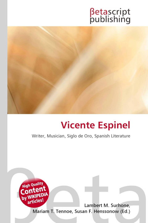 Könyv Vicente Espinel Mariam T. Tennoe