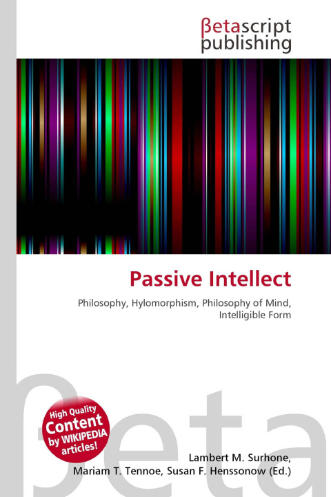 Kniha Passive Intellect Mariam T. Tennoe