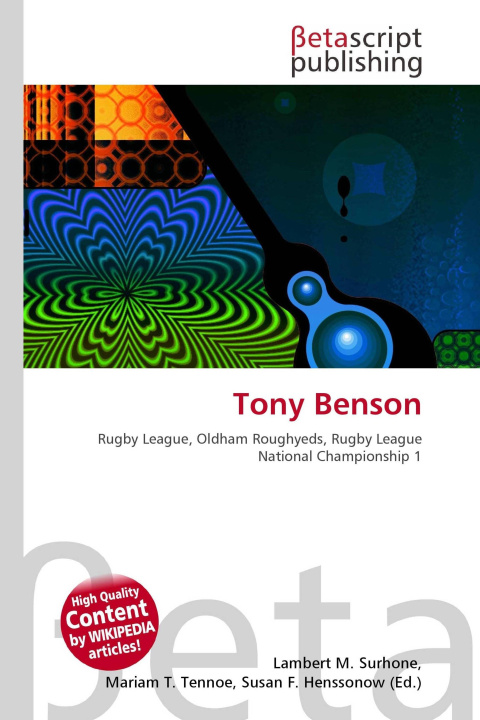Knjiga Tony Benson Mariam T. Tennoe