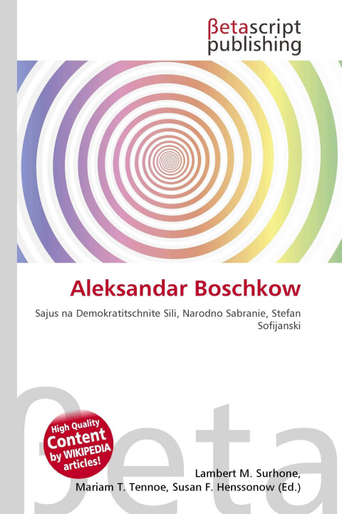 Knjiga Aleksandar Boschkow Mariam T. Tennoe