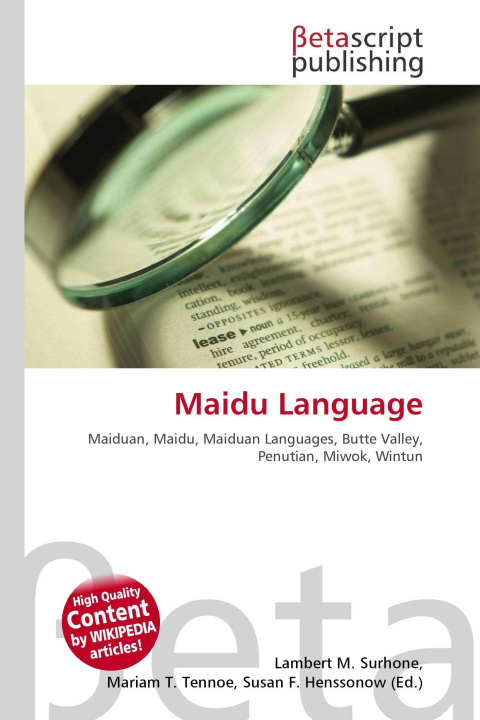 Könyv Maidu Language Mariam T. Tennoe