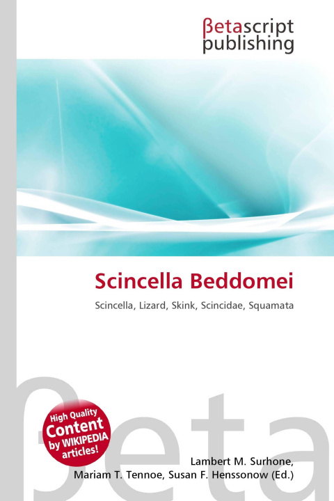 Kniha Scincella Beddomei Mariam T. Tennoe
