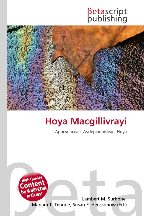 Kniha Hoya Macgillivrayi Mariam T. Tennoe