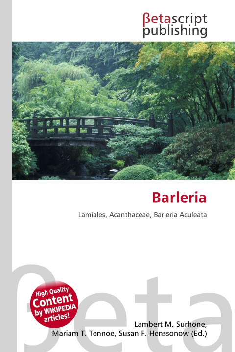 Kniha Barleria Mariam T. Tennoe