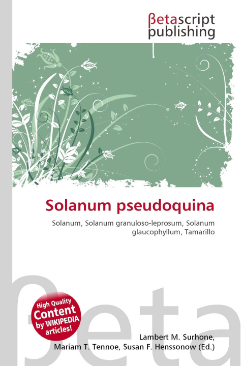 Kniha Solanum pseudoquina Mariam T. Tennoe