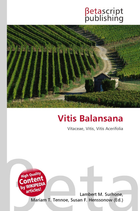 Knjiga Vitis Balansana Mariam T. Tennoe