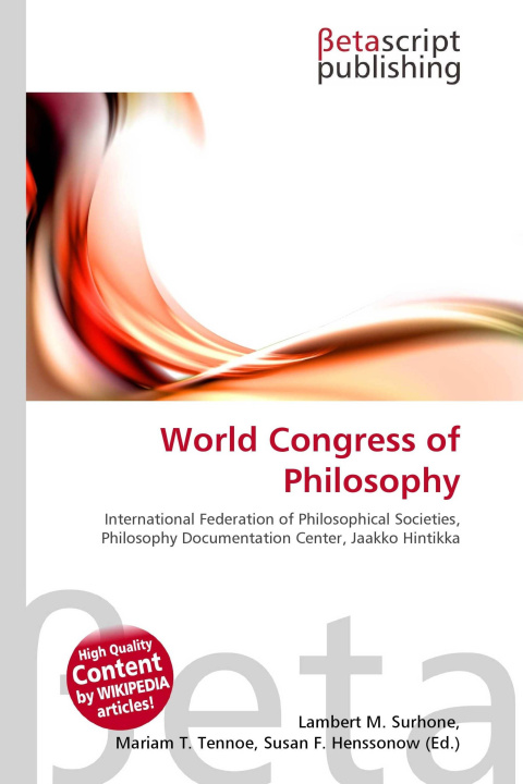 Knjiga World Congress of Philosophy Mariam T. Tennoe
