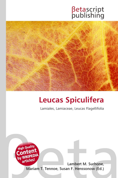 Knjiga Leucas Spiculifera Mariam T. Tennoe