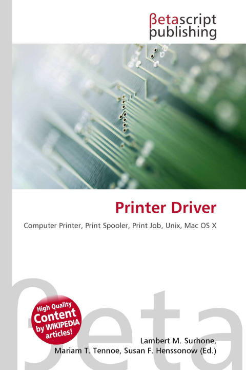 Könyv Printer Driver Mariam T. Tennoe