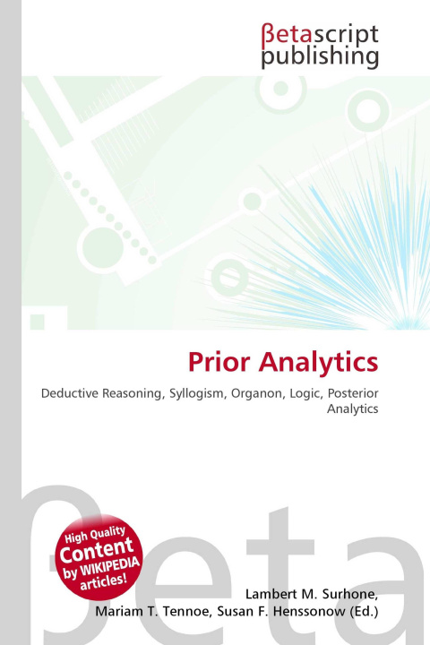 Kniha Prior Analytics Mariam T. Tennoe