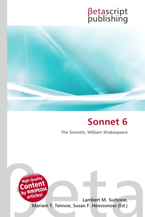 Könyv Sonnet 6 Mariam T. Tennoe
