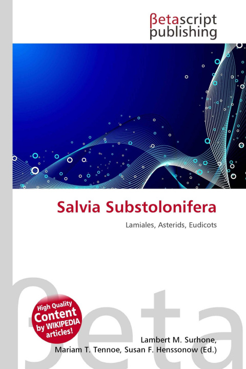 Kniha Salvia Substolonifera Mariam T. Tennoe