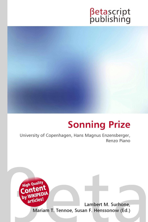 Könyv Sonning Prize Mariam T. Tennoe