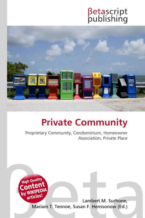Knjiga Private Community Mariam T. Tennoe