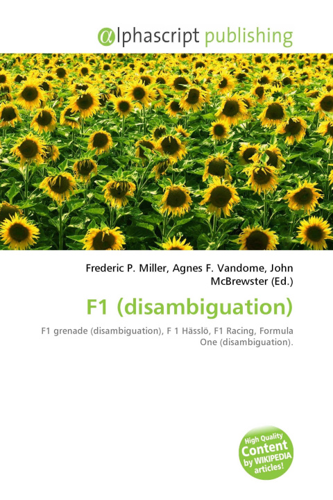 Kniha F1 (disambiguation) Agnes F. Vandome