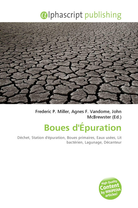 Knjiga Boues d'Épuration Agnes F. Vandome